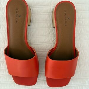 Caslon Women's Red Slide Sandals